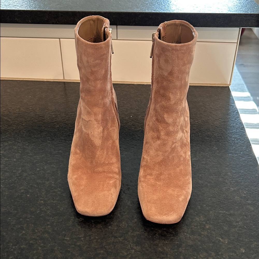 Sam Edelman Tan Suede Heeled Boots